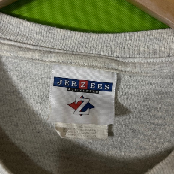 90s Vintage Motorola Wordline Pager T Shirt‎ Mens XL Grey Jerzees Promo Tee - Picture 2 of 5